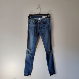 rag and bone Skinny capri distressed jeans